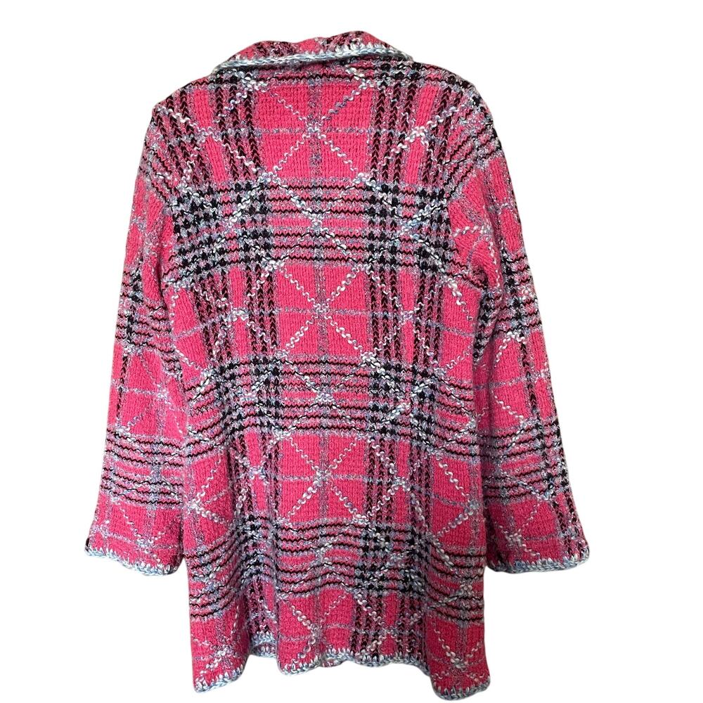 Sigrid Olsen Sport Pink Wool/ Mohair/ Acrylic, Poly, Nylon Blend Jacket Sz M - Picture 5 of 7